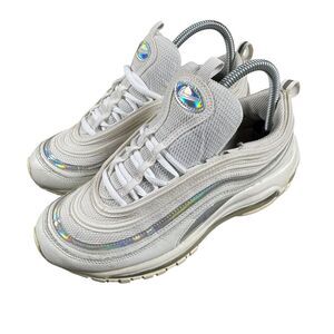 Nike Air Max 97 Shoes Women's 7.5  Iridescent White CJ9706-100 Running‎ Athletic